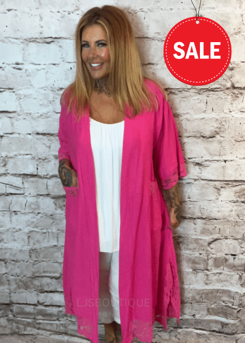 Rachel Duster Coat 14-22 "No Returns On Sale Items"