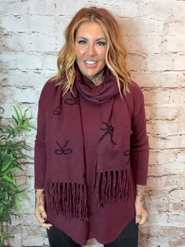 Michaela 2 PIECE SCARF AND TOP best fits 14-22 - Image 4