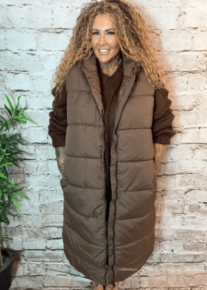 Georgia long gilet jacket