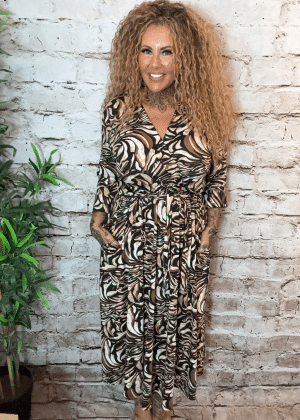 Ali Wrap dress best fits 16-26