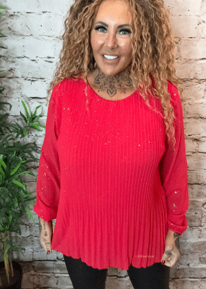 Janis pleated blouse best fits 8-18