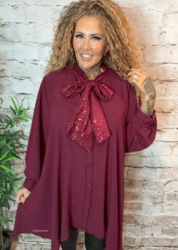 Bella Pussy bow blouse best fits 16-24 - Image 8