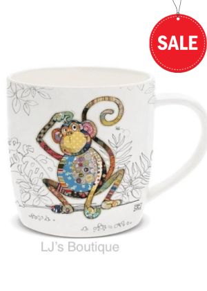 BUG ART MONTY MONKEY MUG no returns on sale items