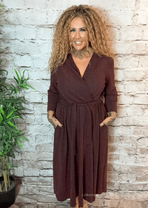 Sparkle wrap dress best fits 14-22