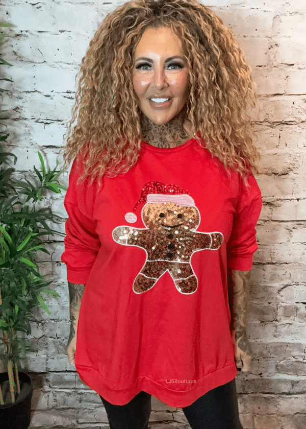 Gingerbread sweater top 16-24 - Image 3