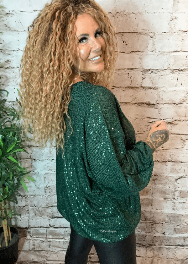 Glitz sequin top best fits 16-24 - Image 3