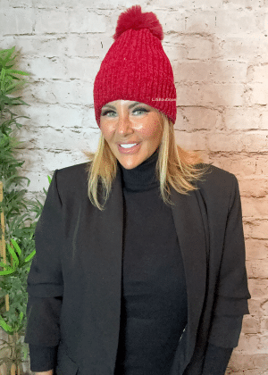 952 Ladies cosy bobble hat