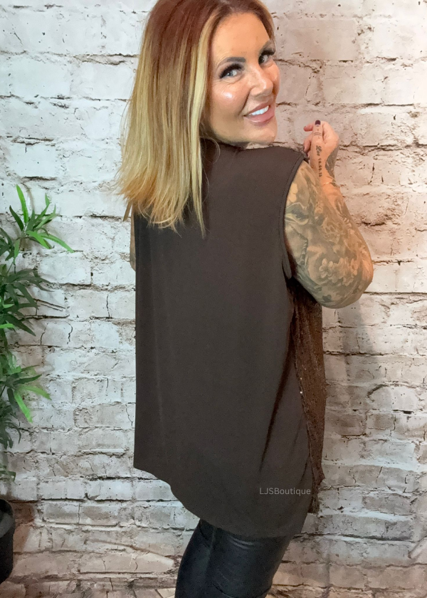 Lina Sequin top best fits 16-24 - Image 3