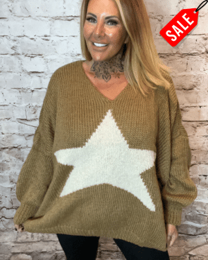 Oversized Star Jumper Best Fits 16-26