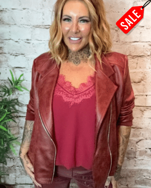 Michelle Biker jacket No returns on sale items