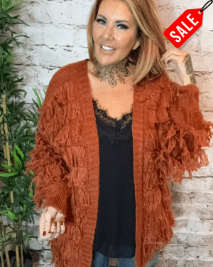 Maisy shaggy cardigan best fits 16-24 no returns on sale items