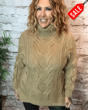 Harper Cable knit jumper best fits 12- 18