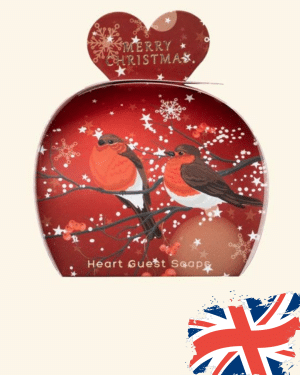 Merry Christmas Heart Guest Soap