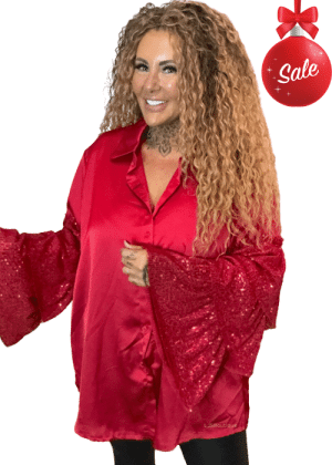 Frankie frilled shirt best fits 16-24 (NO RETURNS ON SALE ITEMS)