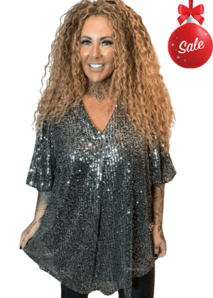 Tinsel Sequin Top best fits 16-24 (NO RETURNS ON SALE ITEMS)