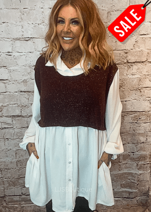 Maria Tank top blouse best fits 16-26 "No Returns On Sale Items"