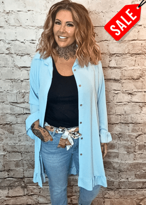 Scarlett Shirt dress Best Fits 14-22 "No Returns On Sale Items"