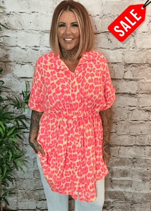 Zoey Shirt dress best fits 16-24 "No Returns On Sale Items"