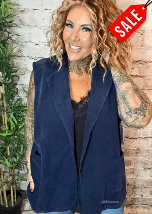 Katie Cord waistcoat best fits 16-24 "No Returns On Sale Items"