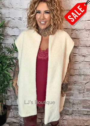 Larger Myka Mohair style Waistcoat Best Fits 18-26 NO RETURNS ON SALE ITEMS
