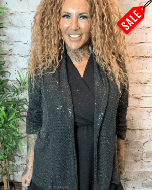 Sparkling Sequin Lightweight Blazer best fits 12-18