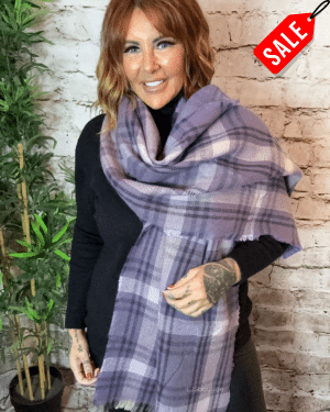 064 Checked scarf