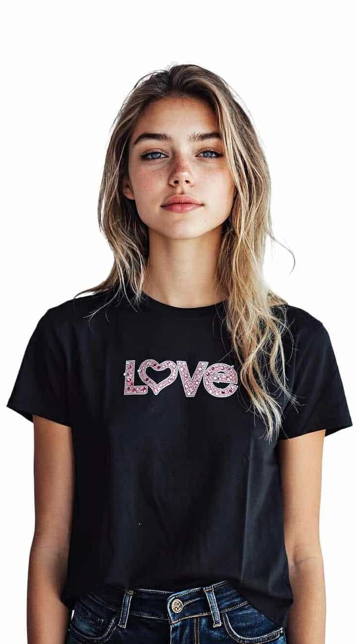 Love me T-shirt best fits 8-16 - Image 2