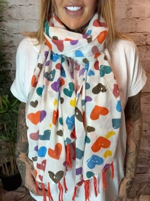 A173 Heart scarf