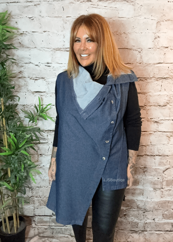 Isla denim waist coat 12-20