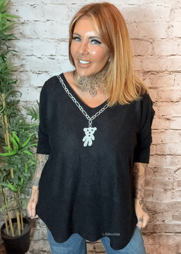 Ted V-Neck jumper best fits 16-24 - Image 2