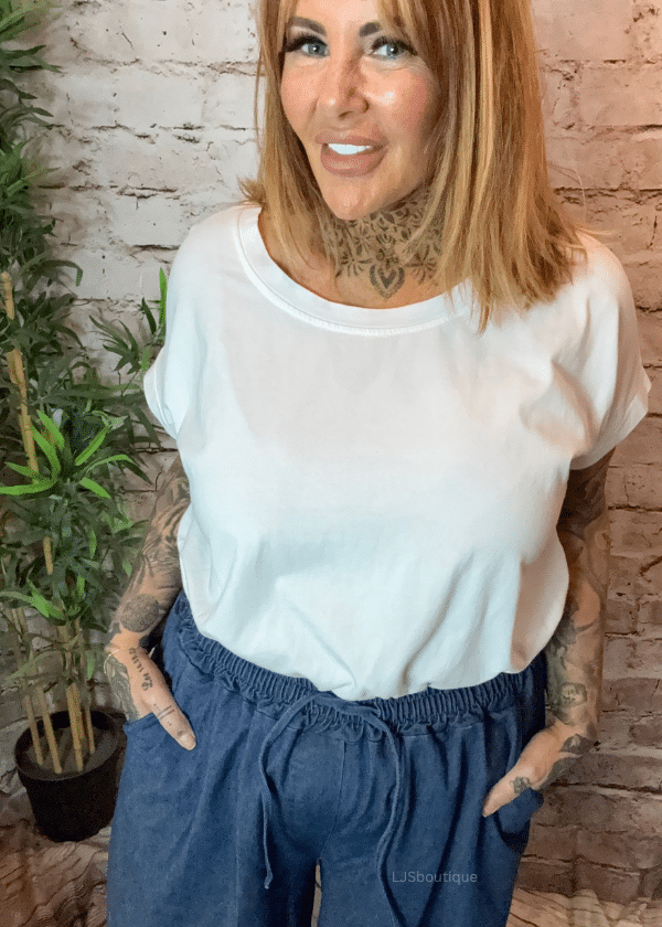 Stephanie wide leg denim jeans 16-24 - Image 3