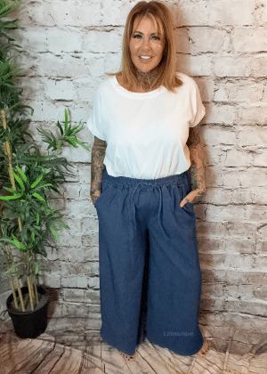 Stephanie wide leg denim jeans 16-24