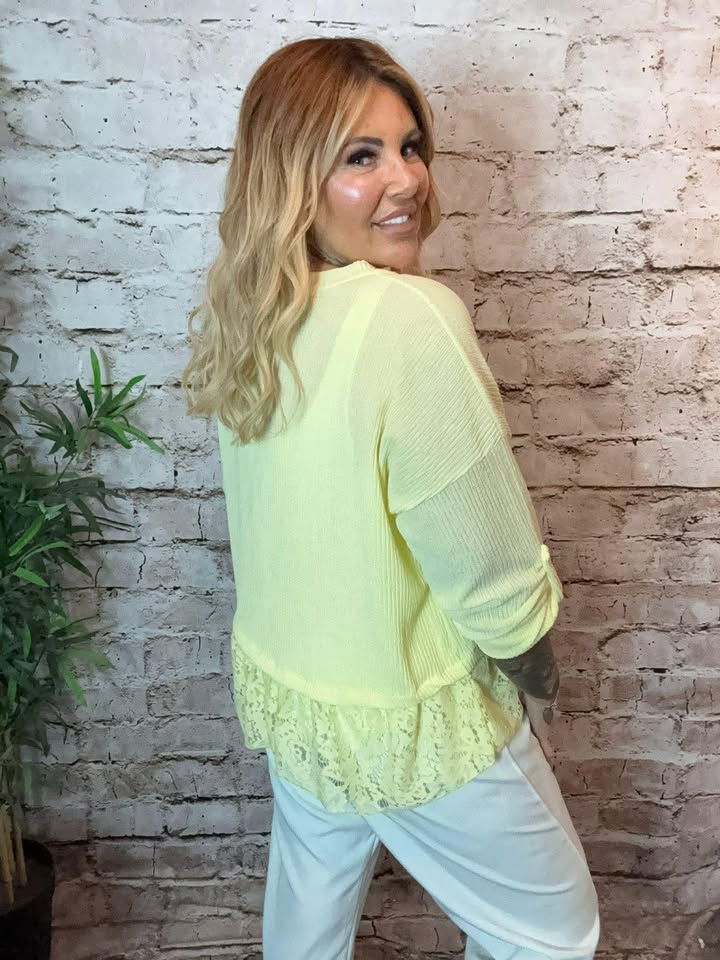 Olivia lace trim top Best Fits 14-22 - Image 5