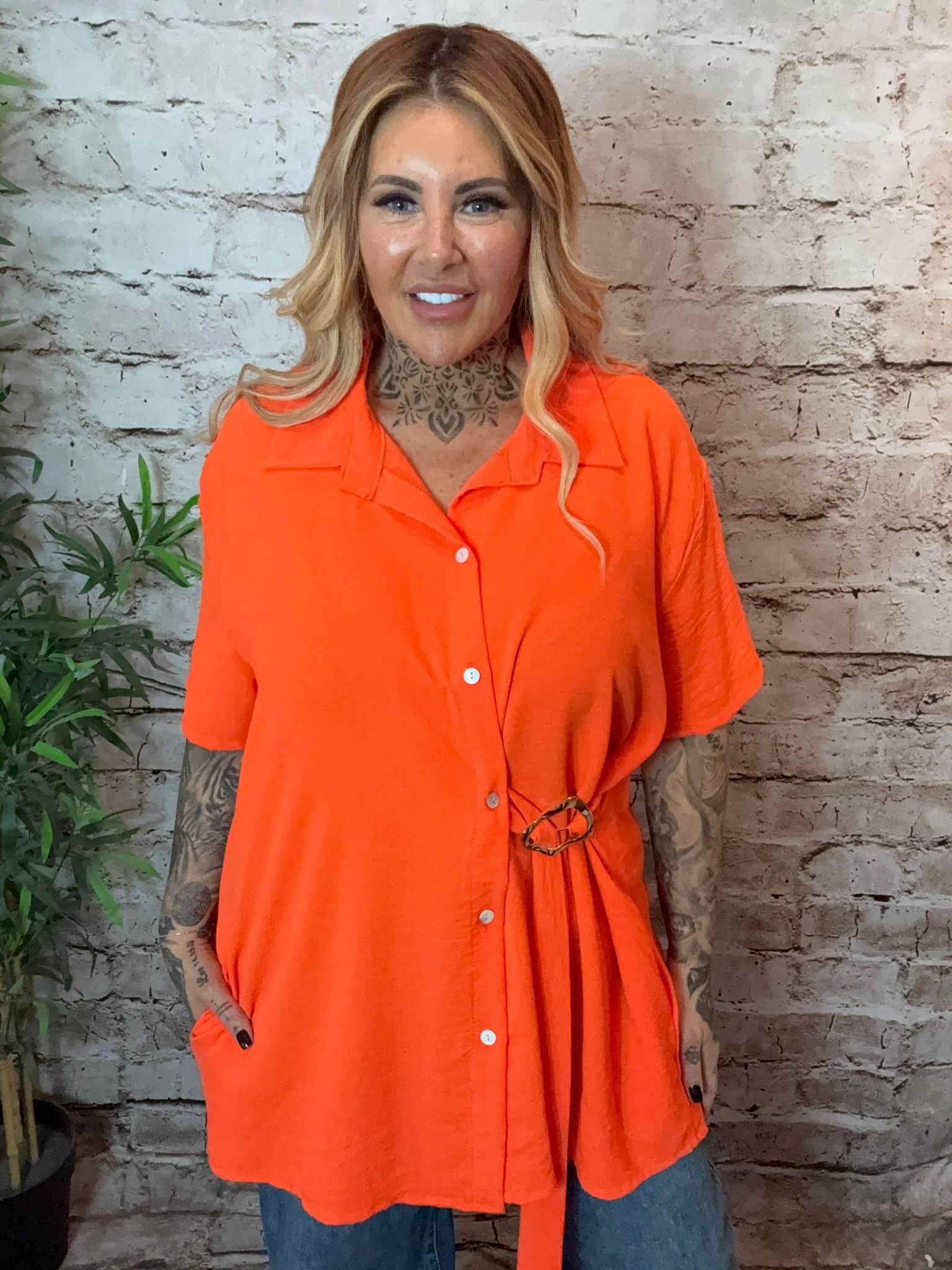 Serenity Button and Buckle Shirt Best Fits 16-24 - Image 2