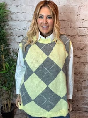 Nadia Chunky knit tank top best fits 16-24