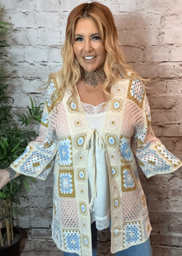 Florrie Tie-Front Shawl Best Fits 14-22 - Image 6