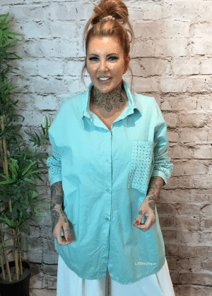 Gale Broderie Button Up Shirt Best Fits 16-24