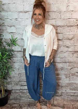 Allure Harem denim pants best fits 14-22