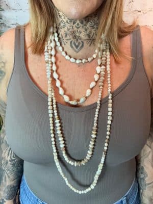 A249 Stone layered beaded Necklace