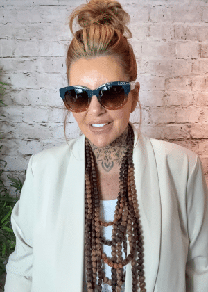 Issie teal eco friendly sunglasses (Backorder)