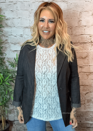 Smaller Rami Denim jacket best fits 10-16