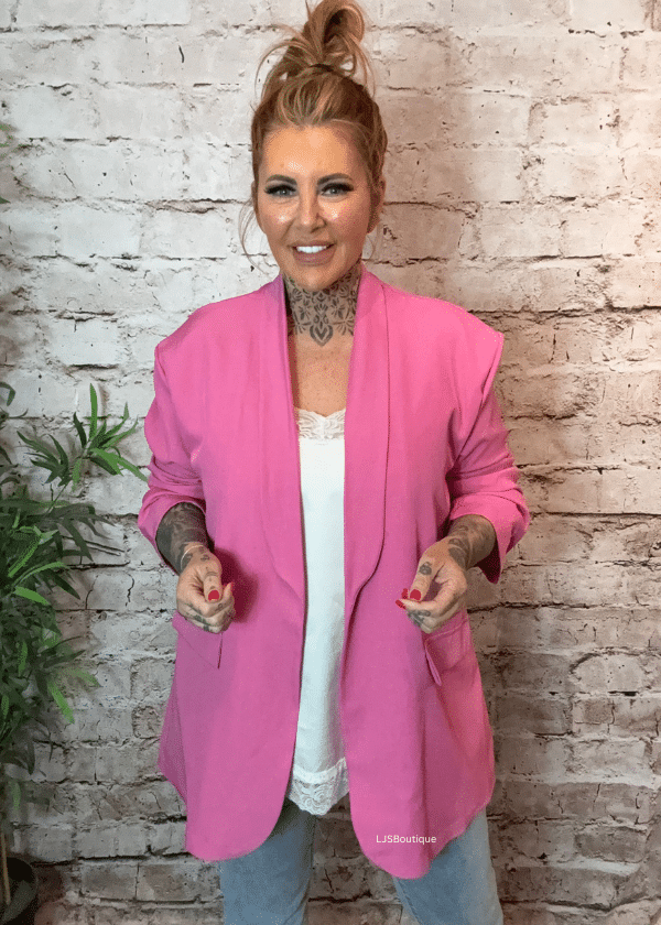 Callie Ruched arm blazer 14-22 - Image 7