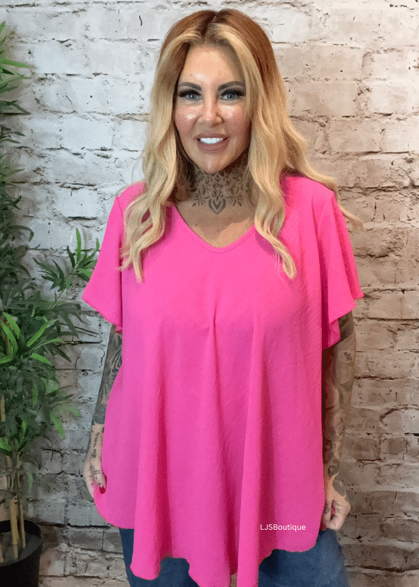 Pippa V-neck top best fits 16-26 - Image 3