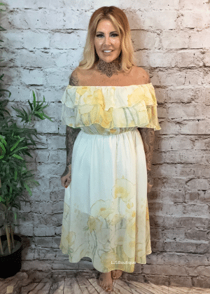 Raya Bardot dress best fits 14-22