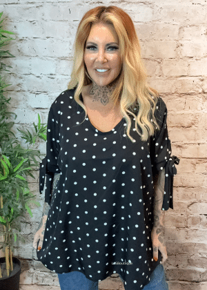 Dixie spotty top best fits 16-24