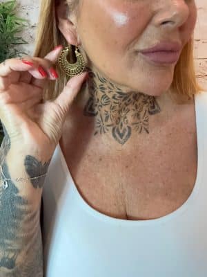 A339 gold hoop Earrings