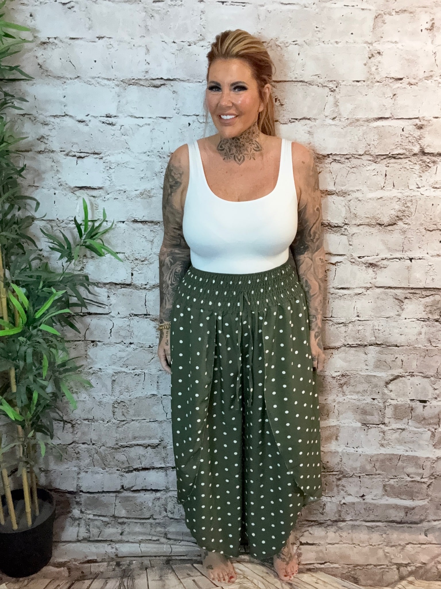 Georgia spotty cocoon pants 16-24 - Image 2