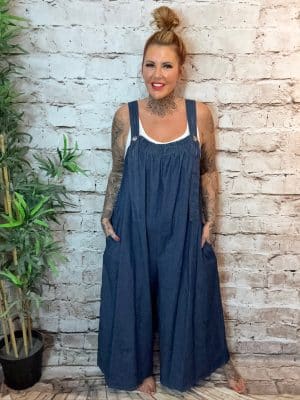Hope wide leg Lightweight dungarees best fits 14-22