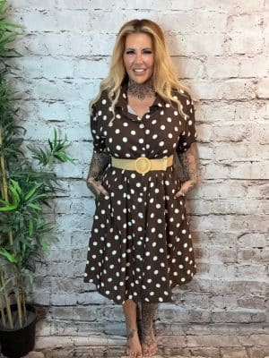 Danielle spotty dress best fits 16-24