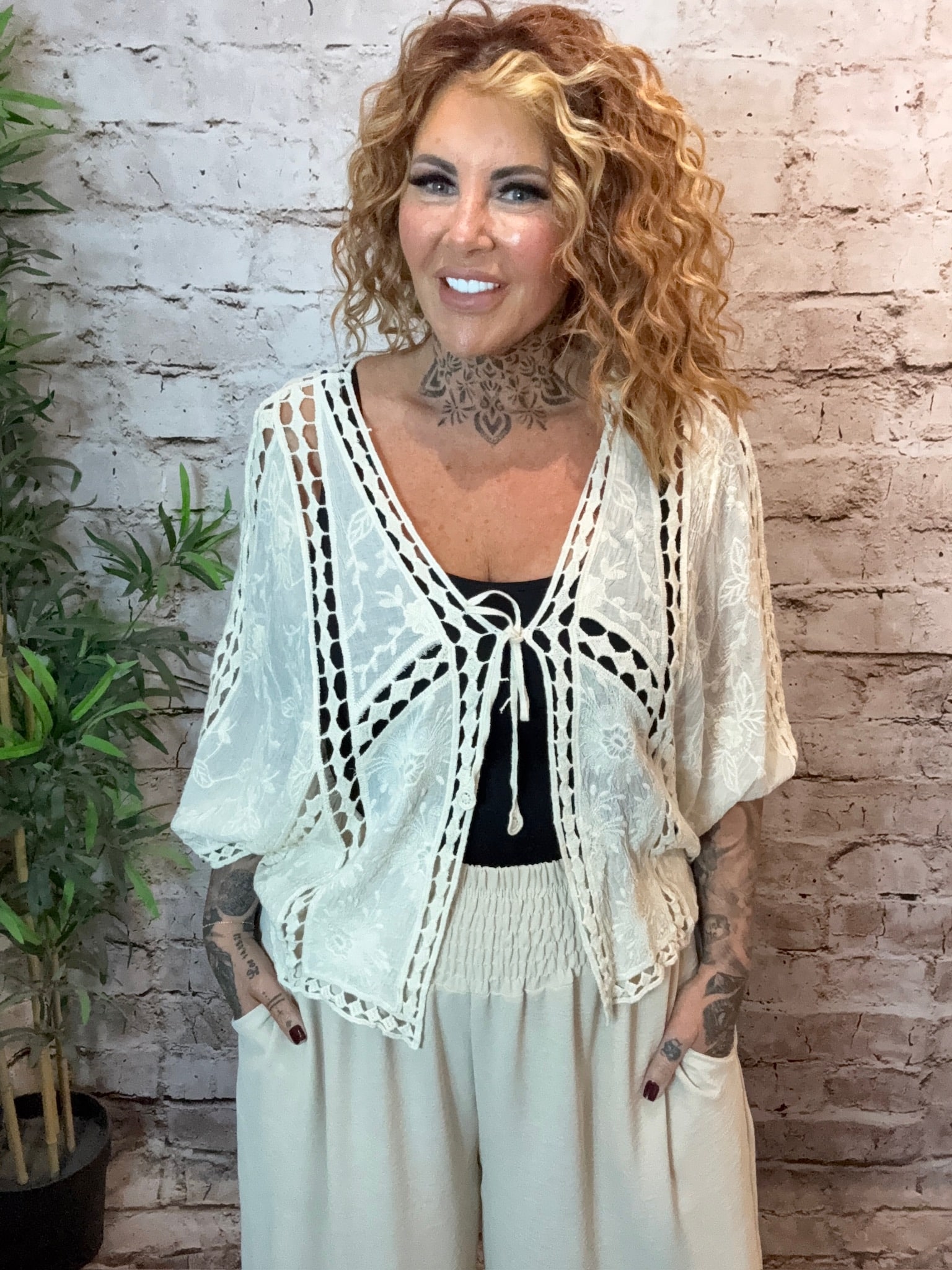 Addison Embroidered tie top 14-22 - Image 6